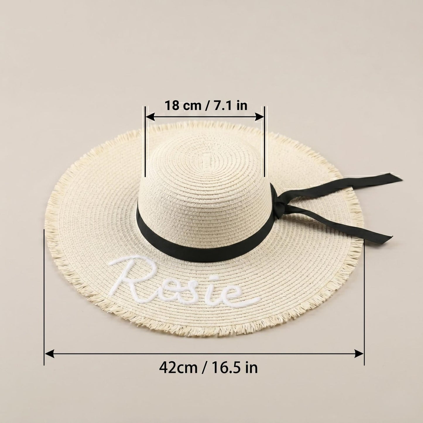 Beach Hat Personalized，Bride Hat for Sun，Custom Summer Hat