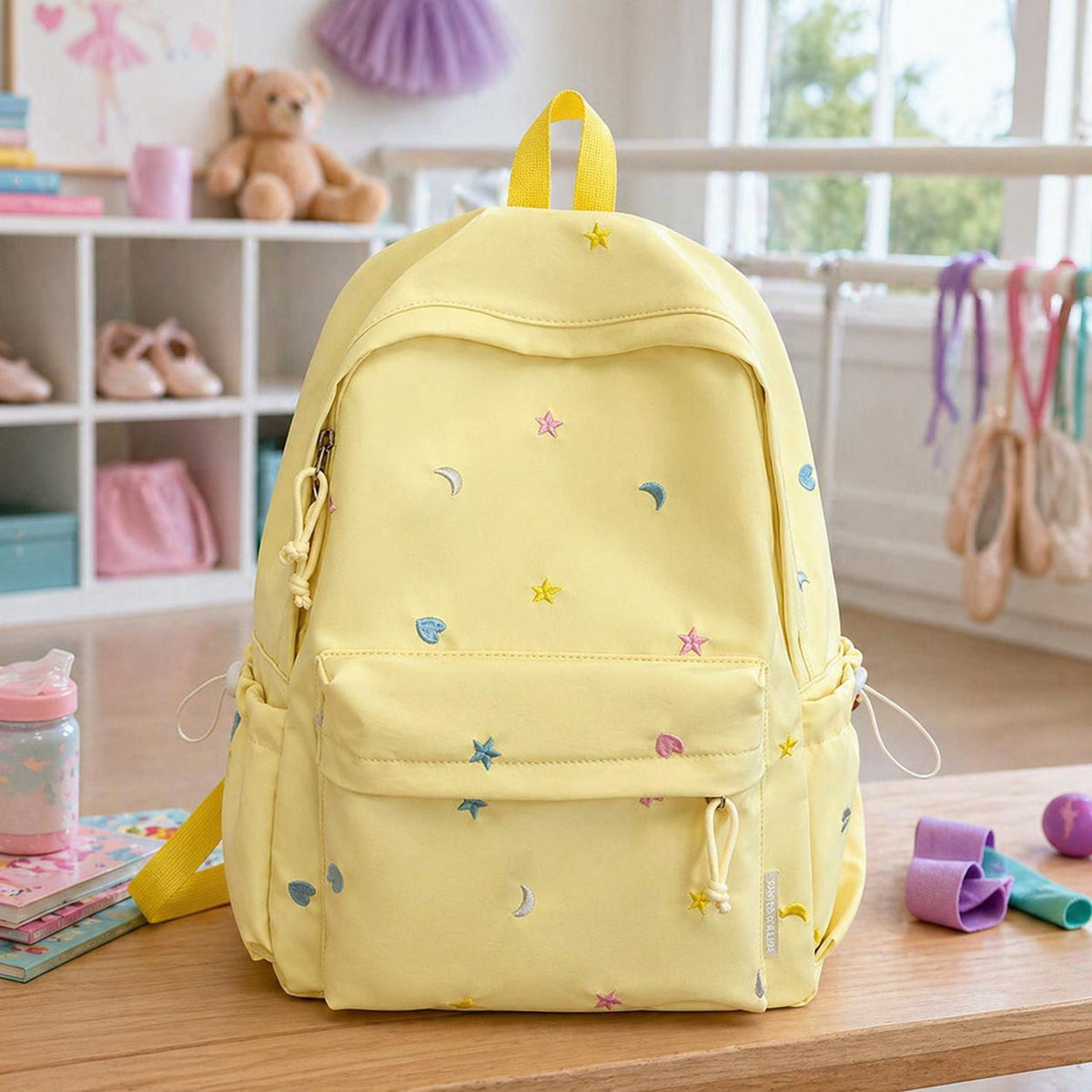 Personalized Embroidered Kids Backpack, Personalized Name Double Shoulder Bag