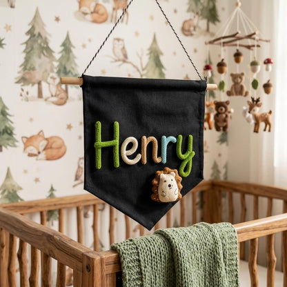 Personalized Nursery Name Sign – Custom Baby Name Wall Decor