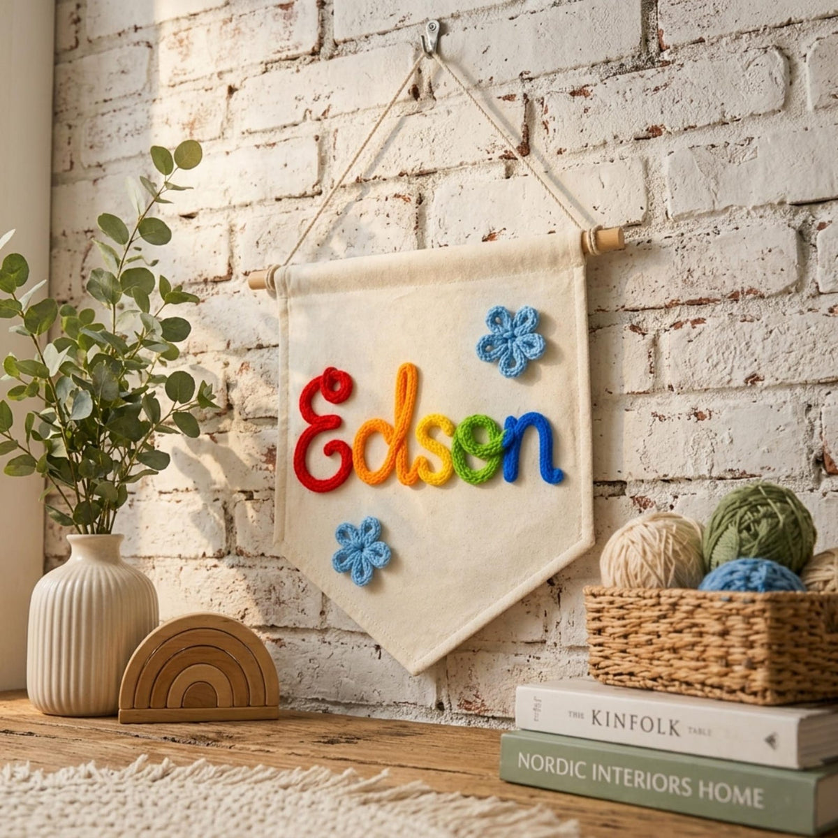 Personalized Nursery Name Sign – Custom Baby Name Wall Decor