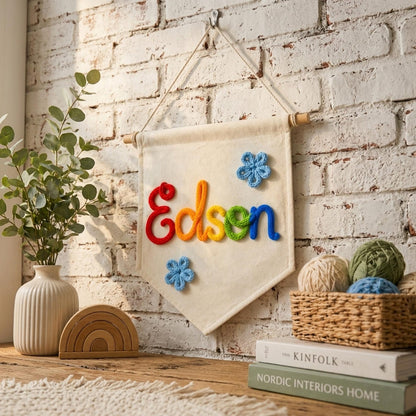Personalized Nursery Name Sign – Custom Baby Name Wall Decor