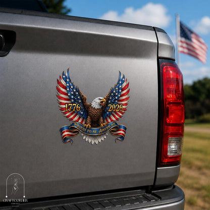 Patriotic Eagle Magnet, American Eagle Fridge Magnet, 1776 2026 Magnet