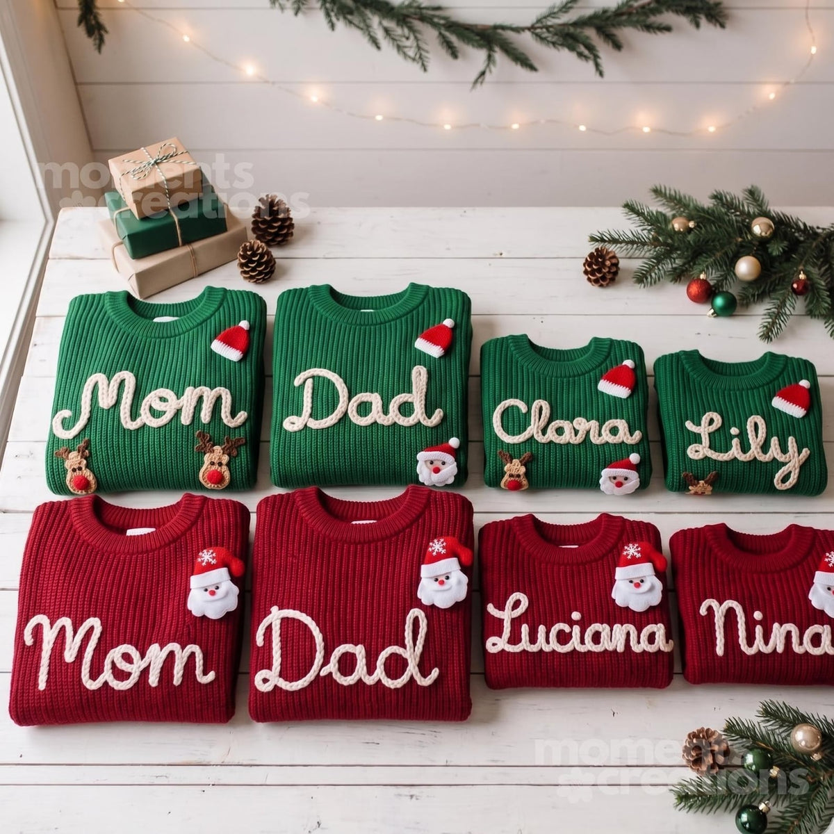 Personalized Family Christmas Sweaters