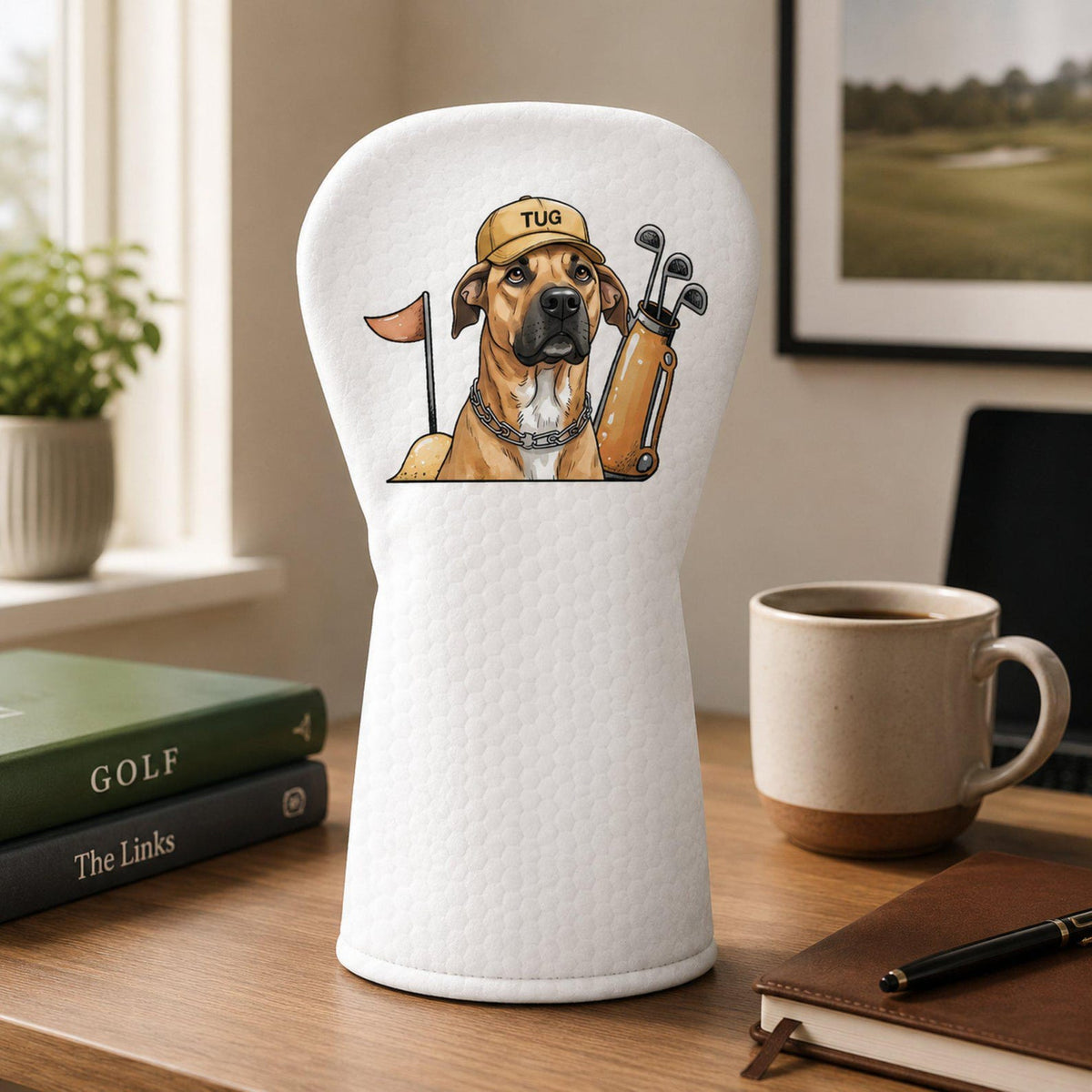 Custom Dog Name Golf Club Head Cover, Personalized Pet Photo Driver Cover