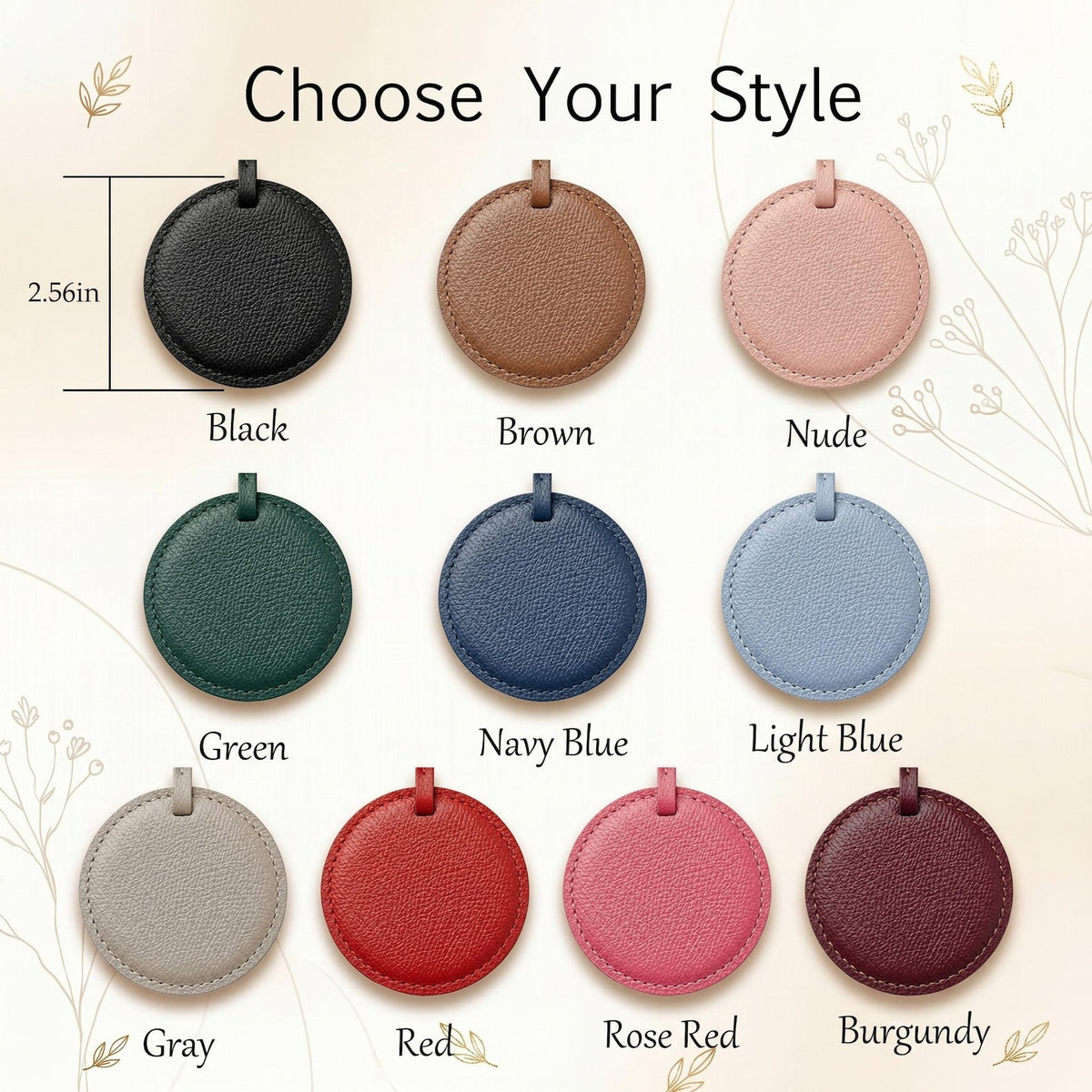 Custom Pet Portrait Leather Bag Charm, Personalized Dog Cat Purse Charm