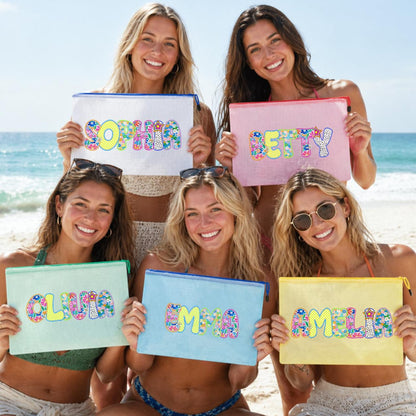 Personalized Waterproof Beach Bag | Custom Art Name | Summer Pool Bag | Summer Party