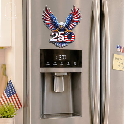 Patriotic Eagle Magnet, American Eagle Fridge Magnet, 1776 2026 Magnet