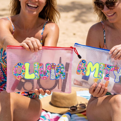 Personalized Waterproof Beach Bag | Custom Art Name | Summer Pool Bag | Summer Party