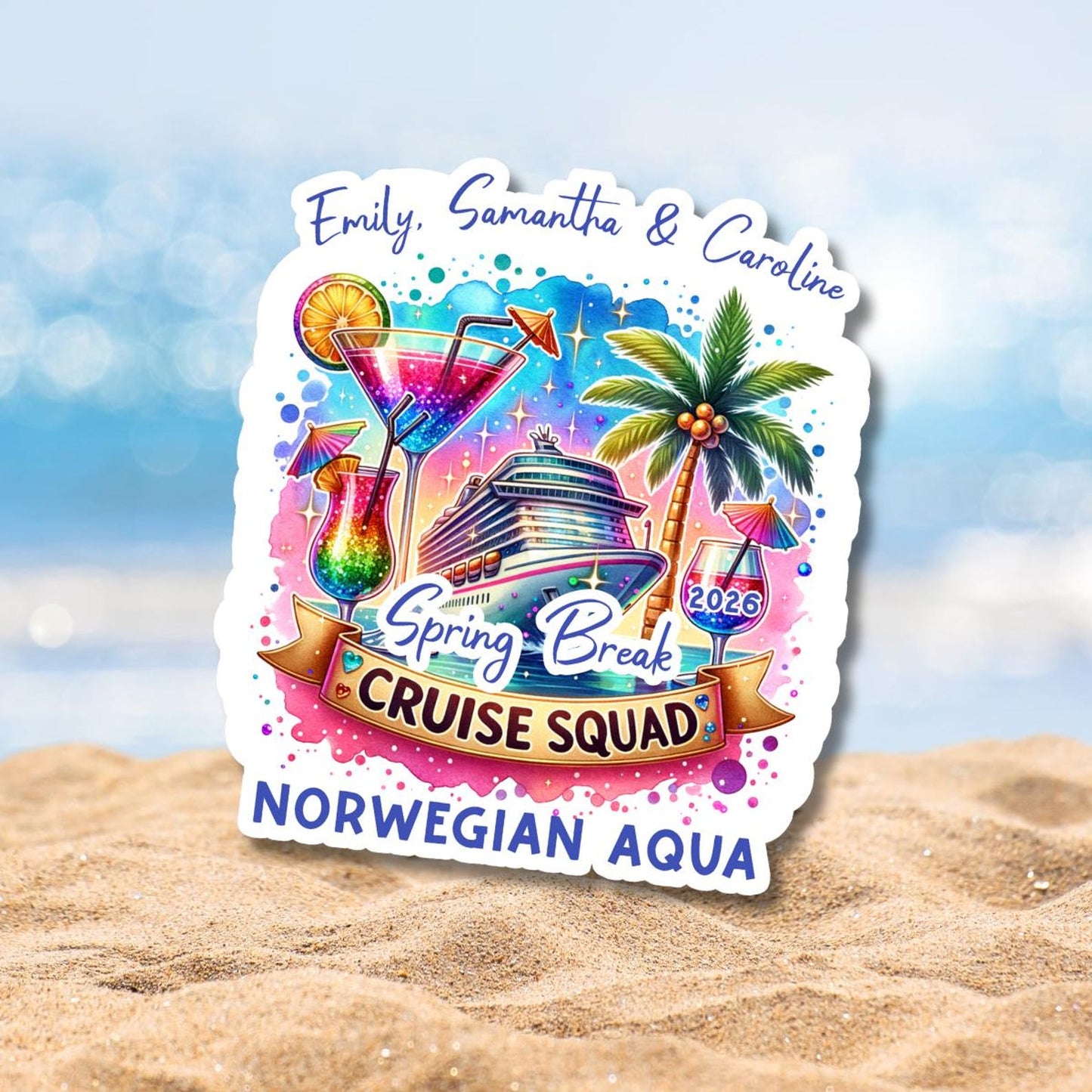 Personalized Cruise Squad Magnet 2026 Custom Cruise Door Keepsake Group Travel Souvenir Gift
