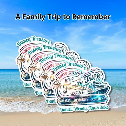 Family Trip Magnet Personalized Cruise Ship Magnet
