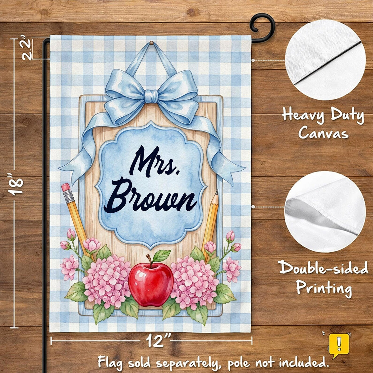 Teacher Flag Classroom Banner Sign Gift For Teacher Classroom Decor Welcome To Class