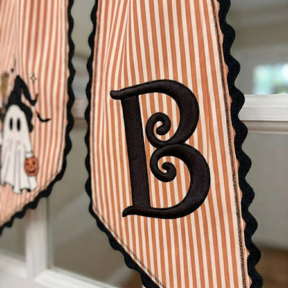 Custom Witch Ghost Halloween Wreath Sash