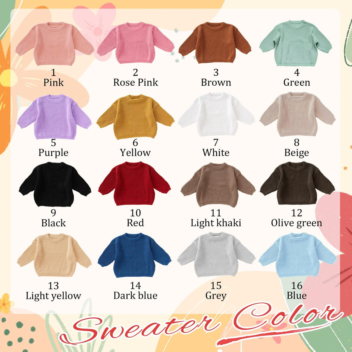 Hand Embroidered Baby Name Sweater, Personalized Baby Sweater with Name