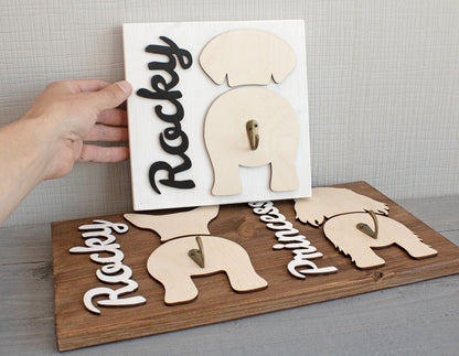 Custom Dog Leash Holder | Personalized Breed Dog Leash Holder