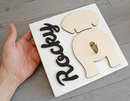 Custom Dog Leash Holder | Personalized Breed Dog Leash Holder