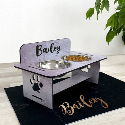 Raised Pet Bowl Stand Comes With Bowls Multiple Sizes Pet Feeder