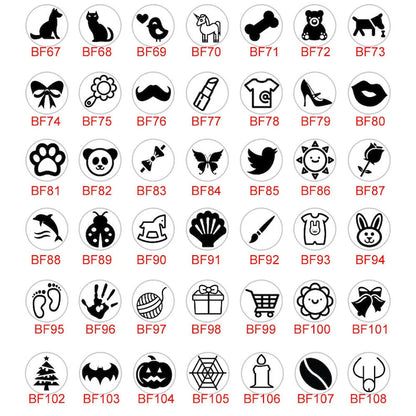 Custom Loyalty Card Self Inking Stamp, Small Logo Stamp