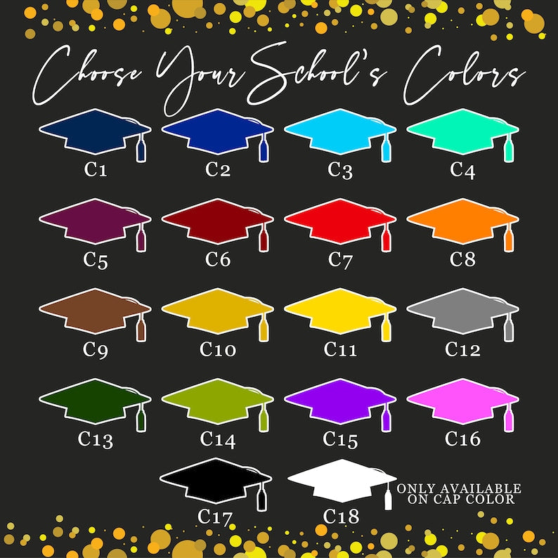 Personalized Graduation Garden Flag w/ Name & School Name