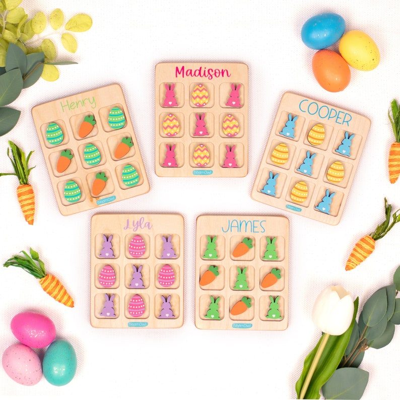 Easter Tic Tac Toe, Basket Fillers, Easter Gift for Kids, Basket Stuffers