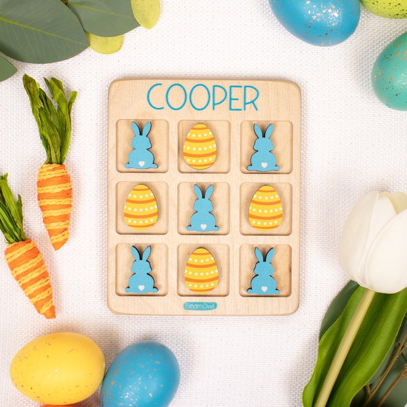 Easter Tic Tac Toe, Basket Fillers, Easter Gift for Kids, Basket Stuffers