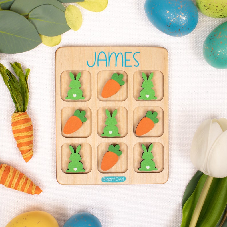 Easter Tic Tac Toe, Basket Fillers, Easter Gift for Kids, Basket Stuffers