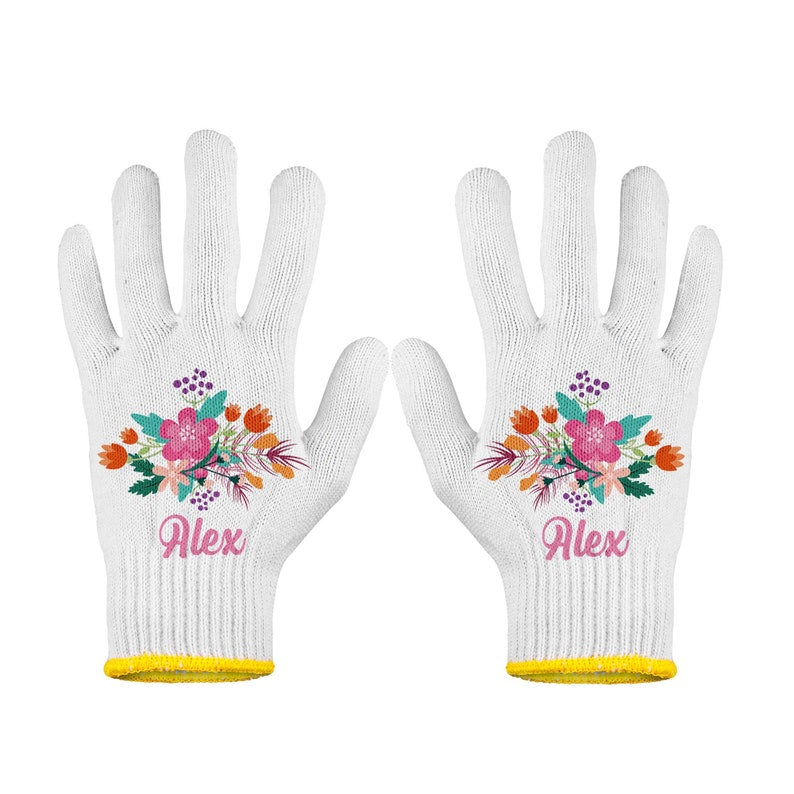 Customized Garden Gloves, Flower Work Gloves, Garden Gloves for Women