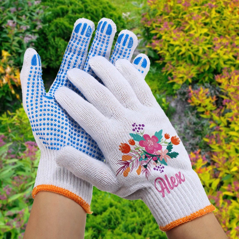 Customized Garden Gloves, Flower Work Gloves, Garden Gloves for Women