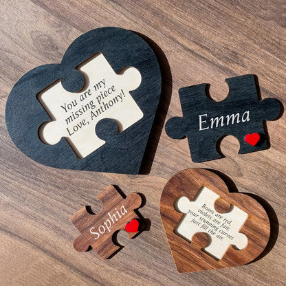 Valentine's Day Gift, Puzzle Name Sign for Couples, Valentine Gift Gift for Him Her