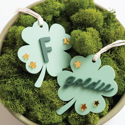 Clover Tag Shamrock Tags Shamrock Tag St. Patrick's Day Basket Tags