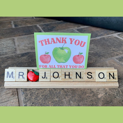 Name plate teacher sign teacher decor