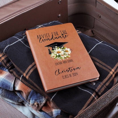 Graduation Gifts for Girls Personalized Leather Journal Advice for the Graduate Guest