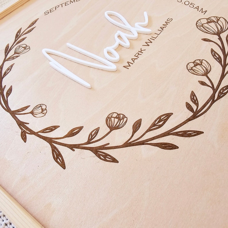 Memory box, Wooden keepsake box, Custom memory box, New baby box