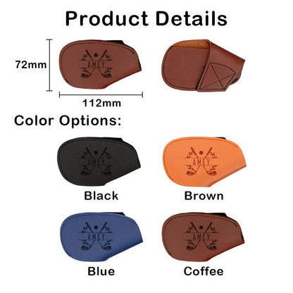 Golf Iron Cover, Iron Head Covers, Custom Leather Golf Club Covers