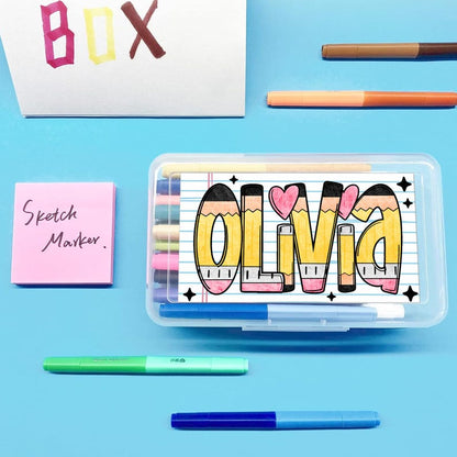 Custom Pencil Boxes, Personalized Back To School Pencil Case