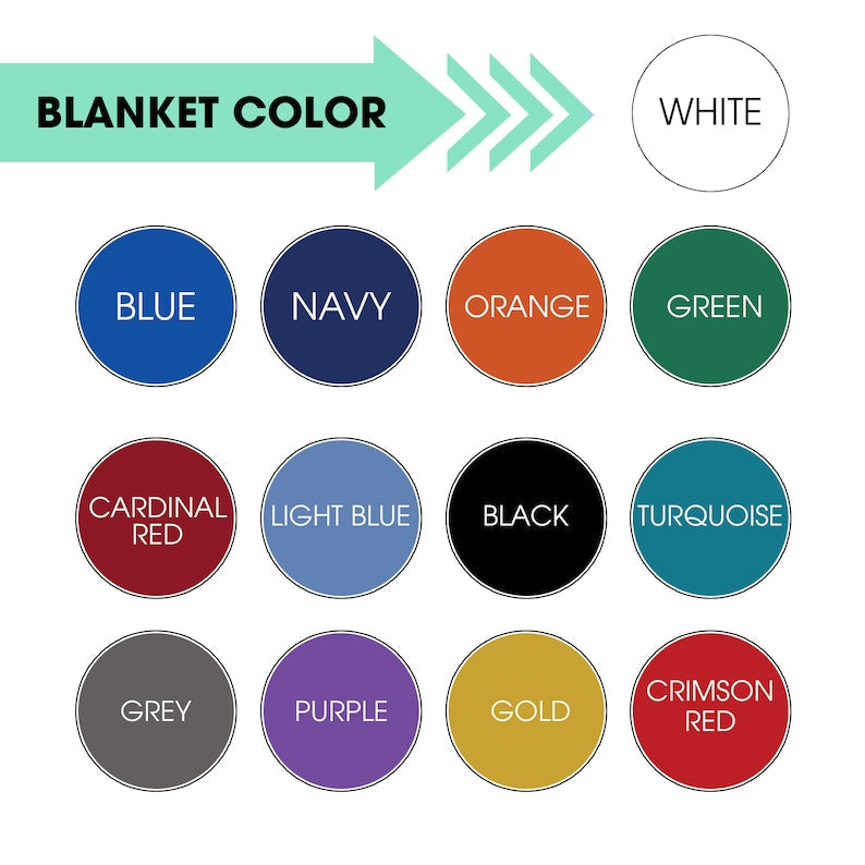 Personalized Skiing Blanket, Custom Name Soft Cozy Sherpa Fleece Throw Blankets