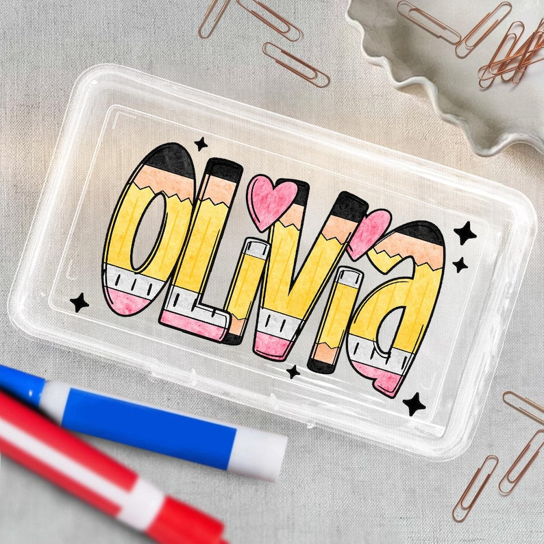 Custom Pencil Boxes, Personalized Back To School Pencil Case