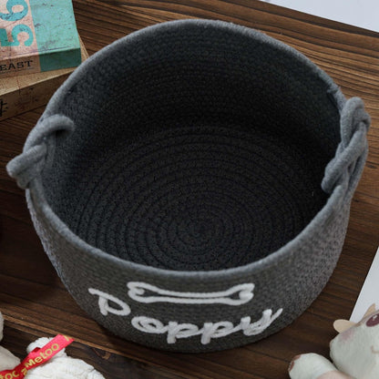 Dog Toy Basket, Dog Toy Box Personalized Toy Pet Basket