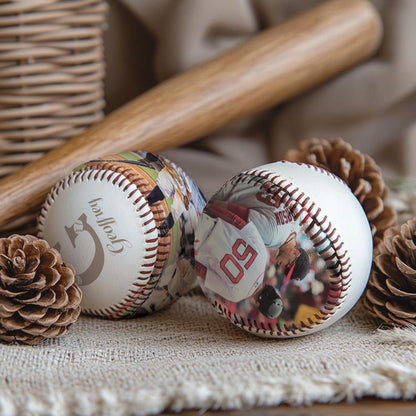 Custom photos and name baseball, Gift For Baseball Player, Personalized Team Balls