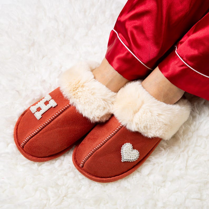 Christmas Custom slipper, Personalized Warm Slippers, Christmas gift