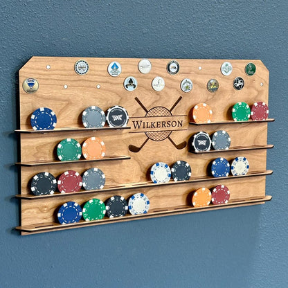 Personalized Golf Ball Marker Display