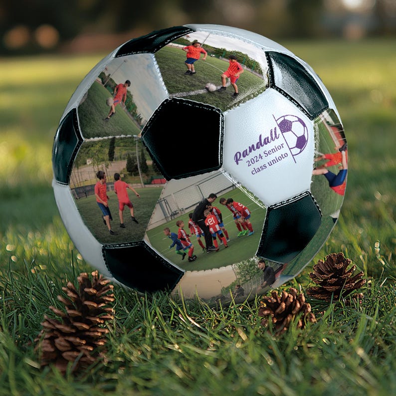 Personalized Custom Soccer Ball, Custom photo Footballs, Soccer coach Gift