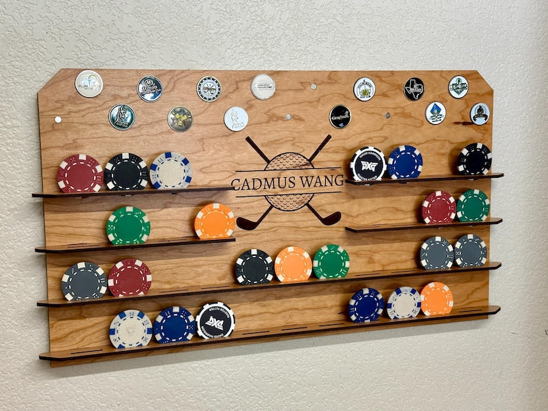 Personalized Golf Ball Marker Display