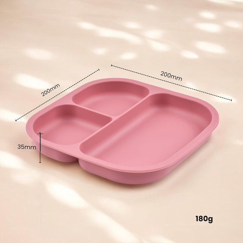Personalized Silicone Baby Weaning Set, Custom Dinnerware Set