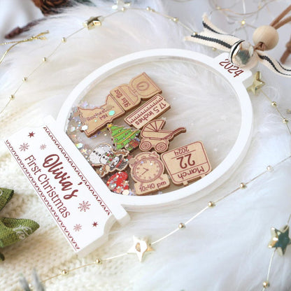 Personalized Baby's First Christmas Ornament 2025