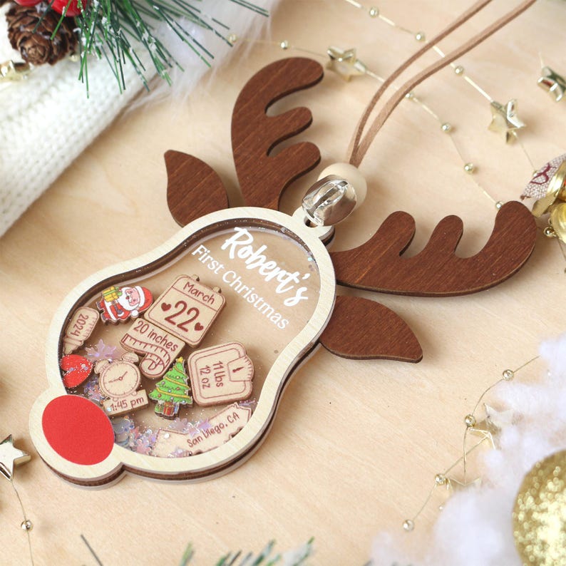 Personalized Baby's First Christmas Ornament 2025: