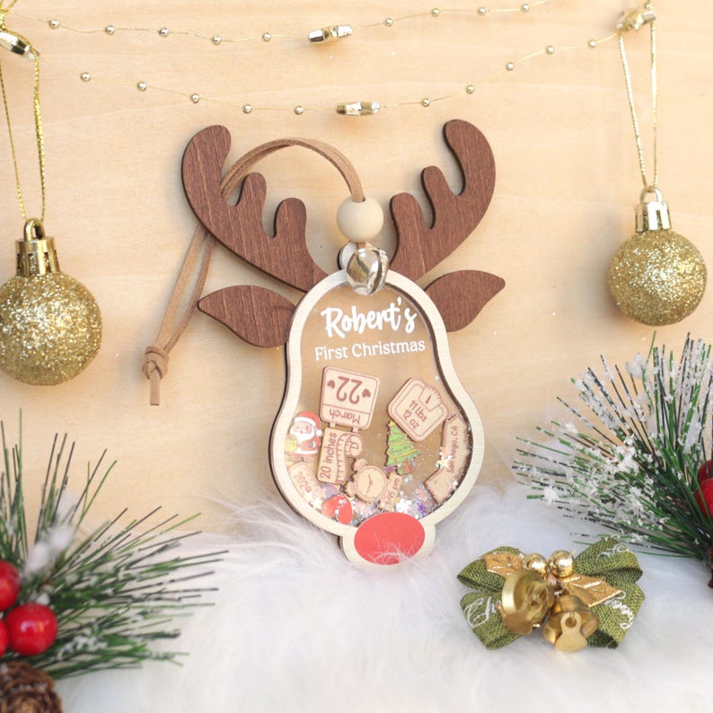 Personalized Baby's First Christmas Ornament 2025: