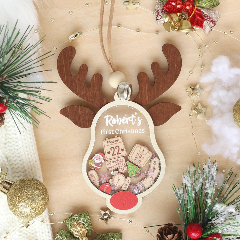 Personalized Baby's First Christmas Ornament 2025: