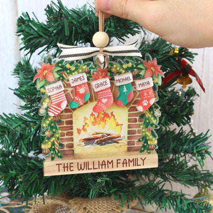 Personalized Family Name Christmas Ornament