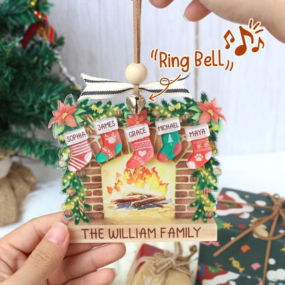 Personalized Family Name Christmas Ornament