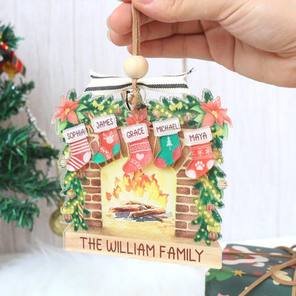 Personalized Family Name Christmas Ornament